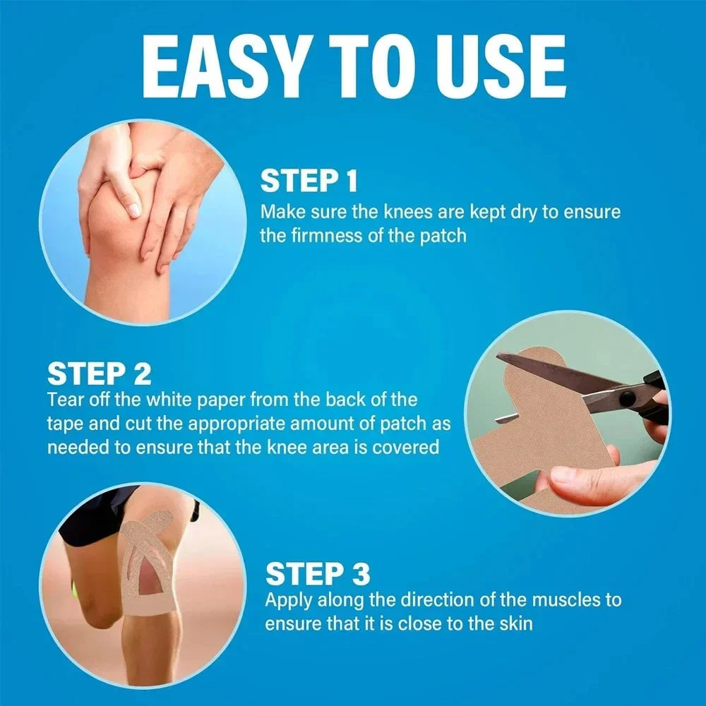 Precut Kinesiology Tape For Knees